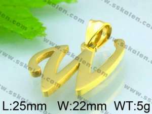  Stainless Steel Gold-plating Pendant  - KP38656-K