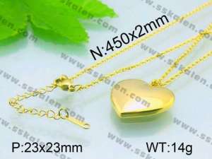 Stainless Steel Gold-plating Pendant  - KP39558-Z