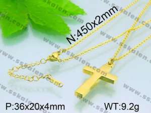 Stainless Steel Gold-plating Pendant  - KP39561-Z