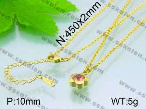 Stainless Steel Gold-plating Pendant  - KP39566-Z
