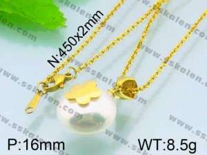 Stainless Steel Gold-plating Pendant  - KP39619-K