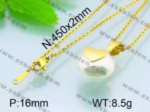 Stainless Steel Gold-plating Pendant  - KP39620-K