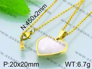 Stainless Steel Gold-plating Pendant  - KP39635-K