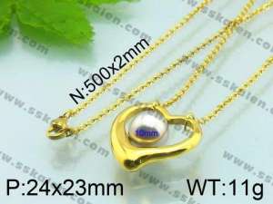 Stainless Steel Gold-plating Pendant   - KP39750-Z