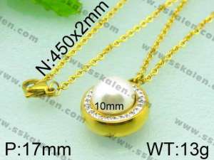 Stainless Steel Gold-plating Pendant  - KP39881-Z