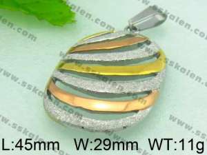 Stainless Steel Gold-plating Pendant  - KP39907-K
