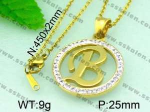 Stainless Steel Gold-plating Pendant - KP40256-K