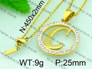 Stainless Steel Gold-plating Pendant  - KP40257-K