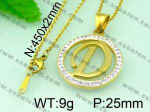 Stainless Steel Gold-plating Pendant  - KP40258-K