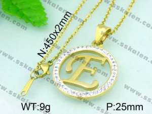 Stainless Steel Gold-plating Pendant - KP40259-K