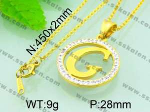 Stainless Steel Gold-plating Pendant - KP40261-K