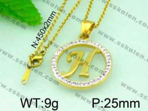 Stainless Steel Gold-plating Pendant - KP40262-K