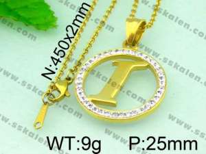 Stainless Steel Gold-plating Pendant - KP40263-K