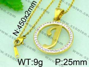 Stainless Steel Gold-plating Pendant  - KP40264-K