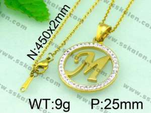 Stainless Steel Gold-plating Pendant  - KP40267-K