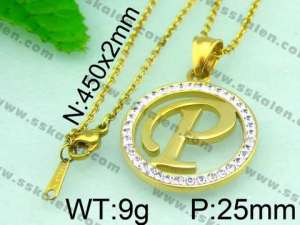 Stainless Steel Gold-plating Pendant - KP40270-K