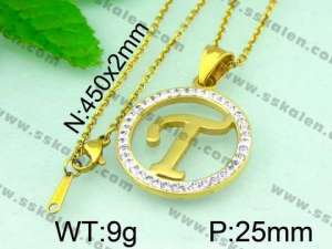 Stainless Steel Gold-plating Pendant  - KP40274-K