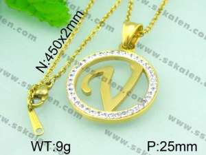  Stainless Steel Gold-plating Pendant  - KP40275-K