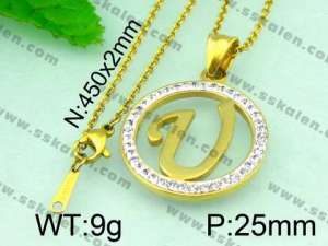 Stainless Steel Gold-plating Pendant  - KP40276-K