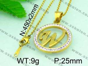 Stainless Steel Gold-plating Pendant  - KP40277-K