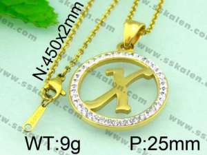 Stainless Steel Gold-plating Pendant  - KP40278-K