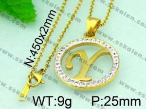 Stainless Steel Gold-plating Pendant  - KP40279-K