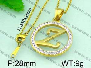 Stainless Steel Gold-plating Pendant  - KP40280-K