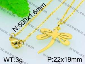 Stainless Steel Gold-plating Pendant  - KP40642-Z
