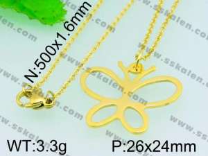  Stainless Steel Gold-plating Pendant  - KP40643-Z