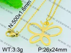  Stainless Steel Gold-plating Pendant  - KP40643-Z
