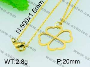  Stainless Steel Gold-plating Pendant  - KP40644-Z