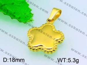 Stainless Steel Gold-plating Pendant  - KP40765-Z