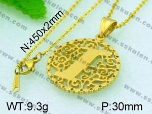  Stainless Steel Gold-plating Pendant  - KP41314-K