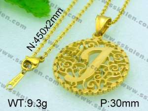  Stainless Steel Gold-plating Pendant  - KP41315-K