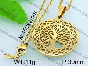 Stainless Steel Gold-plating Pendant  - KP41340-K