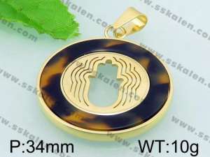  Stainless Steel Gold-plating Pendant  - KP41750-K