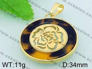  Stainless Steel Gold-plating Pendant  - KP41754-K