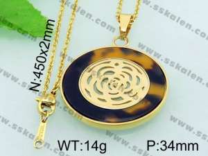 Stainless Steel Gold-plating Pendant  - KP41760-K