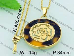  Stainless Steel Gold-plating Pendant  - KP41762-K