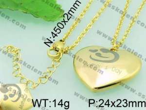 Stainless Steel Gold-plating Pendant - KP44445-Z