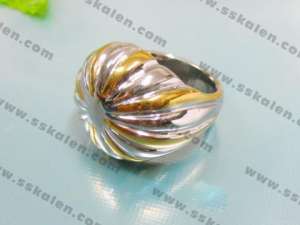 Stainless Steel Gold-plating Ring  - KR14962-D
