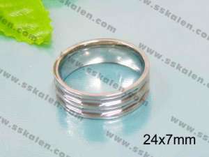  Stainless Steel Gold-plating Ring  - KR15113-T