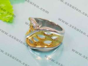 Stainless Steel Gold-plating Ring  - KR15231-T
