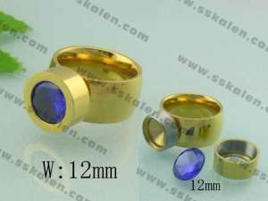Stainless Steel Gold-plating Ring   - KR19058-D