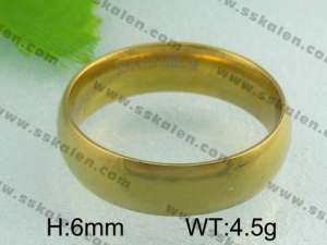 Stainless Steel Gold-plating Ring   - KR19066-D