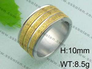 Stainless Steel Gold-plating Ring  - KR19085-D