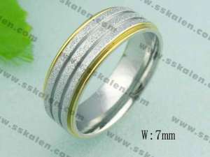 Stainless Steel Gold-plating Ring - KR19278-G