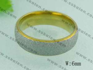 Stainless Steel Gold-plating Ring - KR19282-G