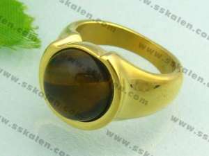 Stainless Steel Gold-plating Ring - KR20700-D