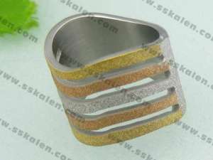 Stainless Steel Gold-plating Ring - KR21032-D